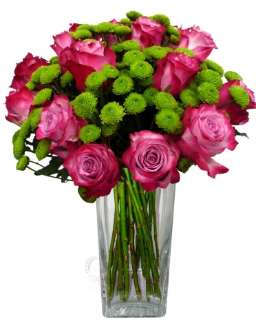 Kytice růží - mix (purpurové, santini) - Růže purpurová, santini