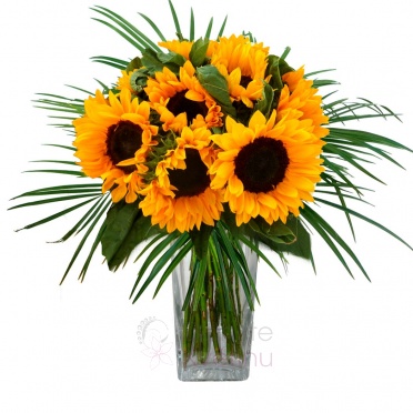 Bouquet of sunflowers + greenery - Sunflower, greenery