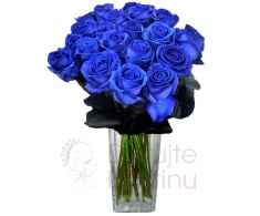 Bouquet of blue roses