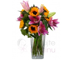 Bouquet of Lillies SG and sunflowers